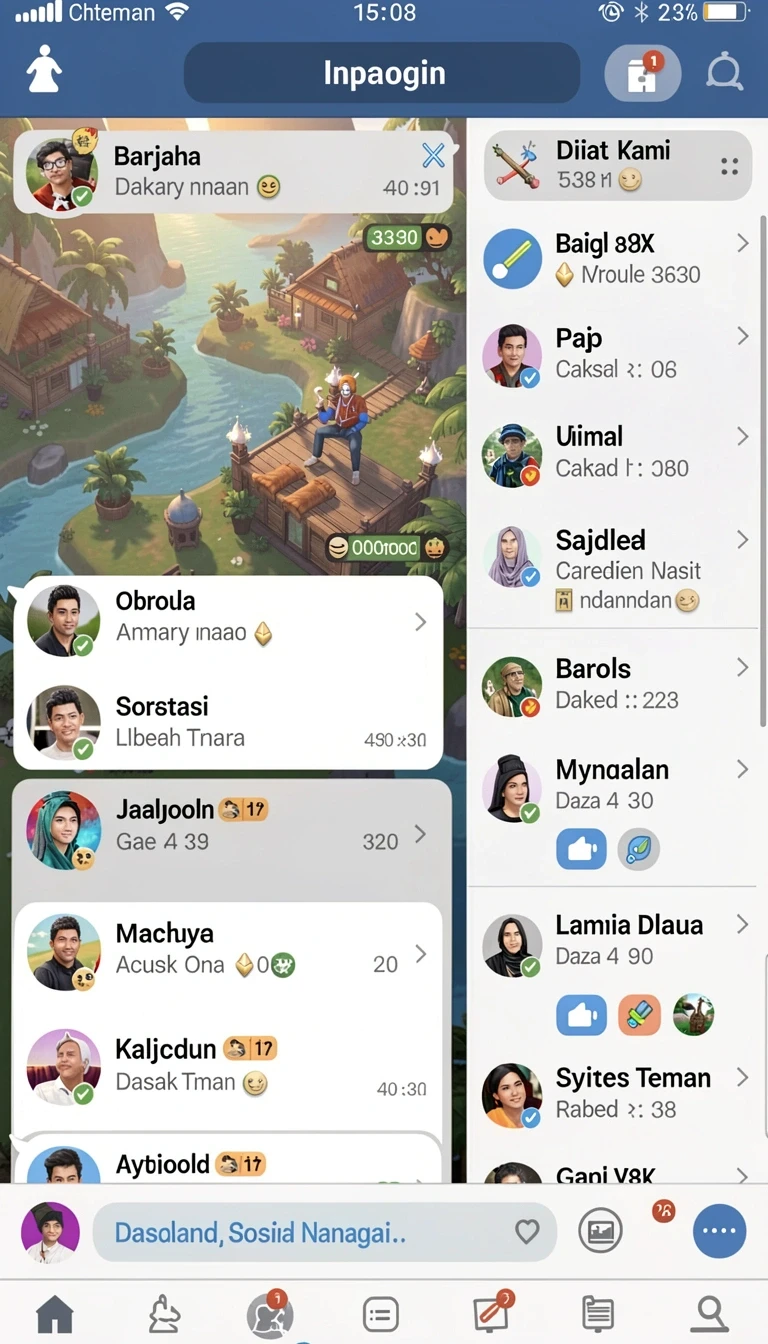 Beragam pilihan permainan menarik dalam aplikasi Download dhx4d APK untuk Android.