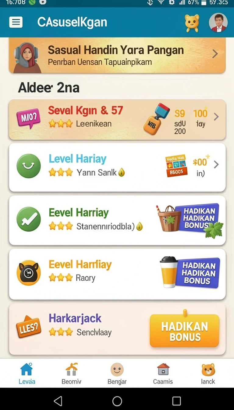 Beragam pilihan permainan menarik dalam aplikasi Review Aplikasi daya138 Versi Terbaru.